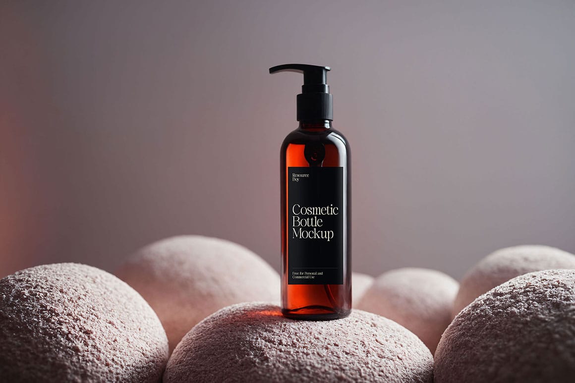 Download a Beautiful Free Cosmetic Pump Bottle