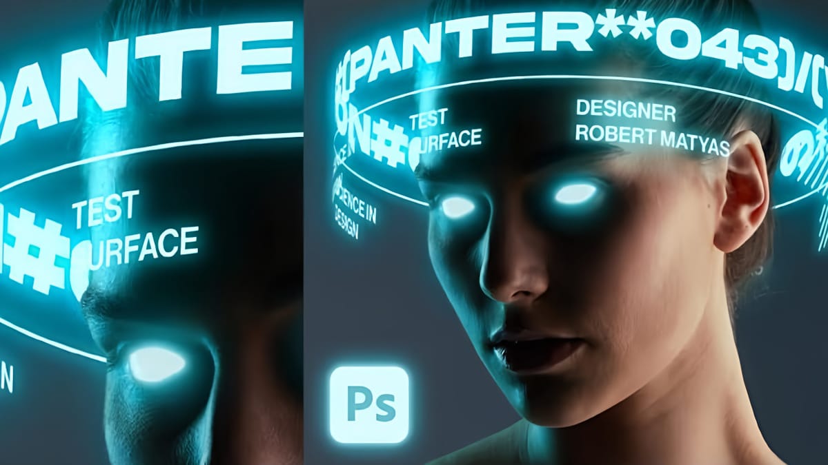 Creating Cylindrical Glowing Text Effects in Photoshop