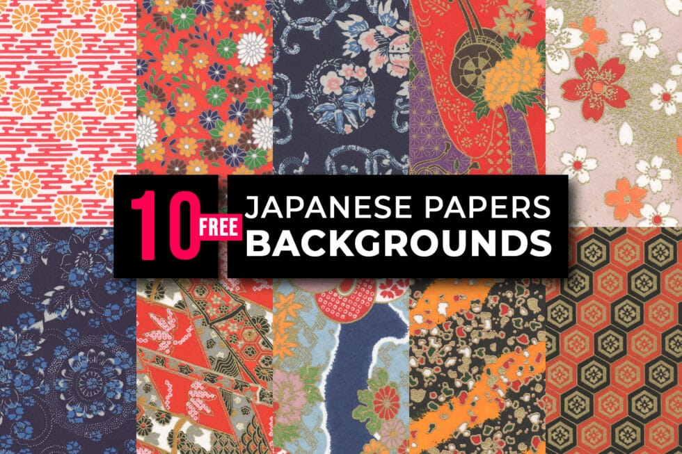 10 Free Japanese Paper Backgrounds