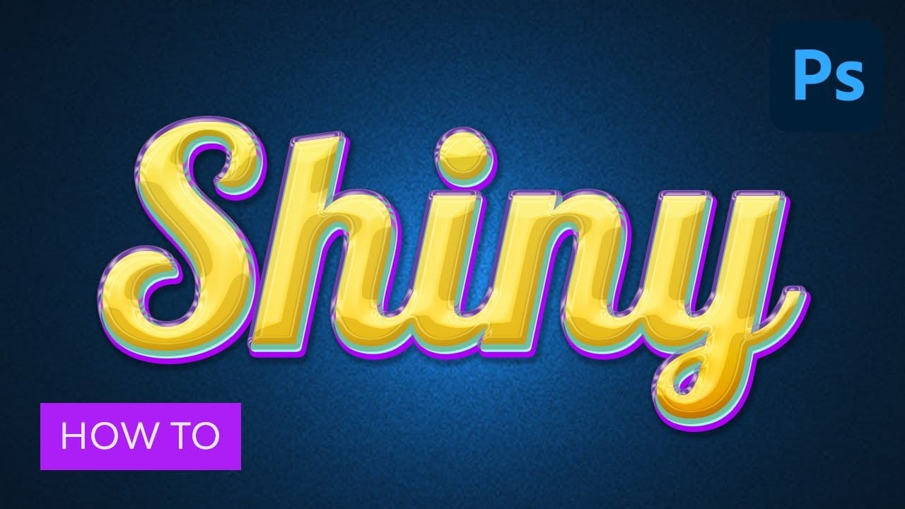 Colorful Glossy and Shiny 3D Text Effect in Photoshop