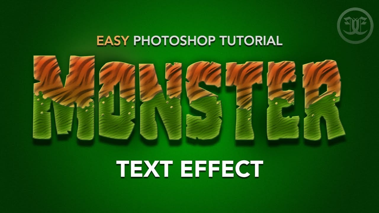 Monster themed text effect in Photoshop