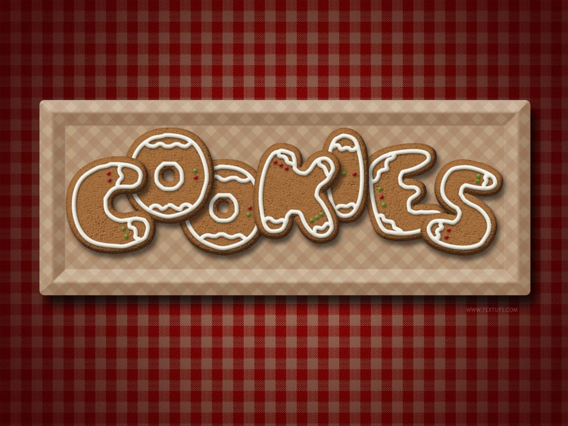 Create a Delicious Gingerbread Cookies Text Effect in Photoshop