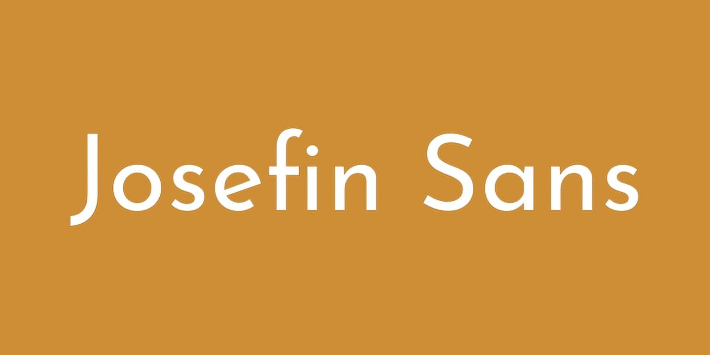 Josefin Sans font family