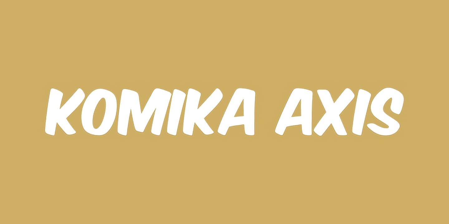 Komika Axis font family