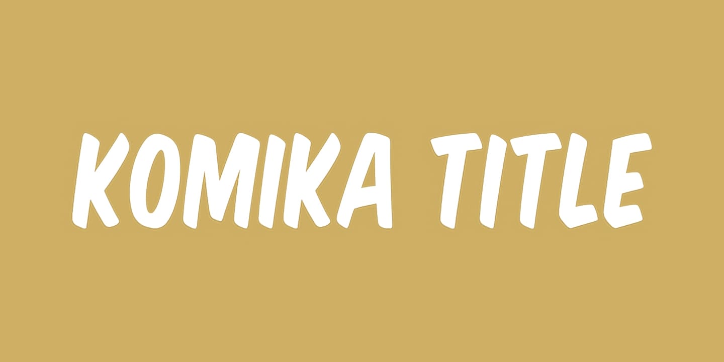 Komika Title font family