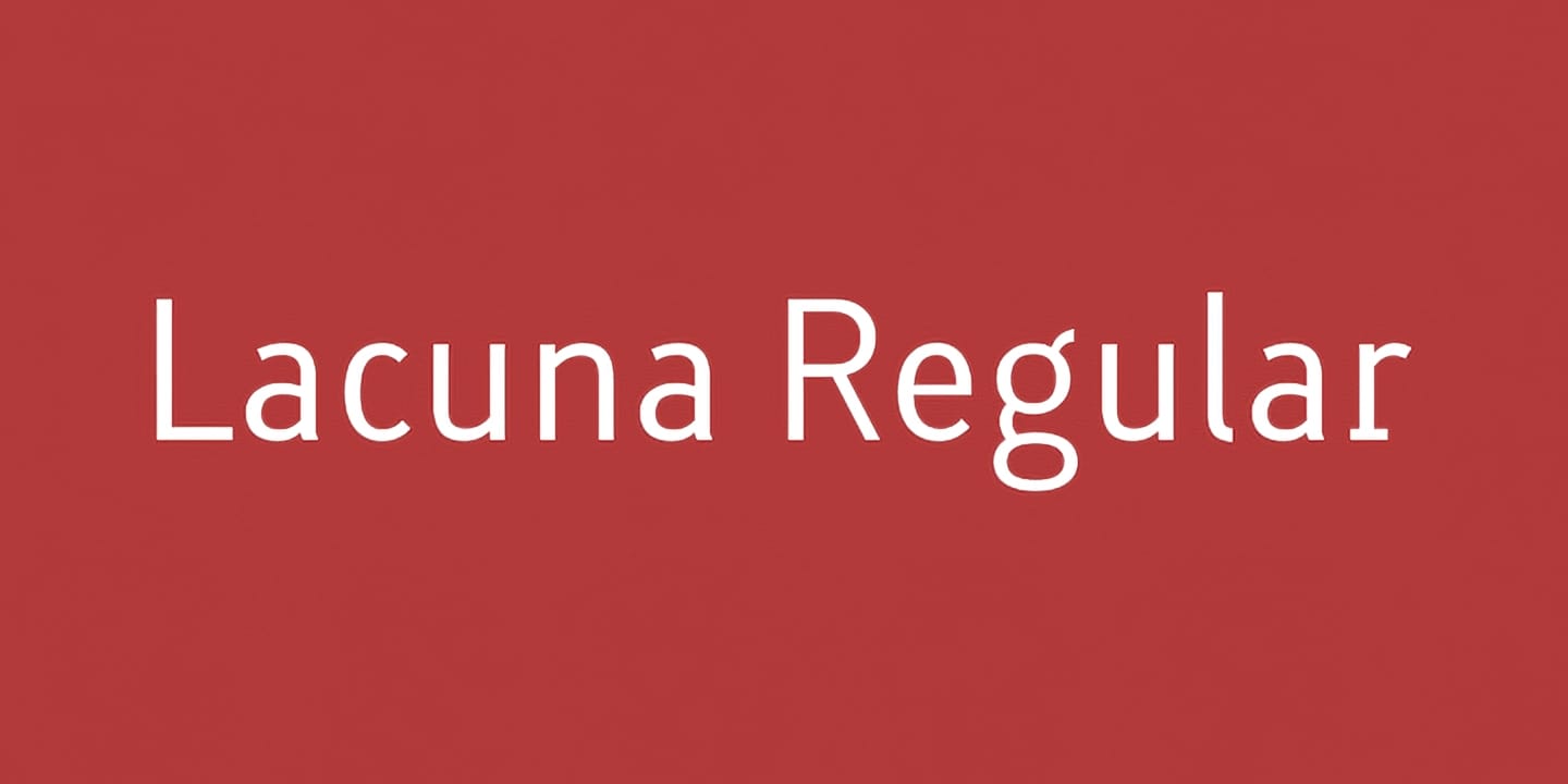 Lacuna Regular font family