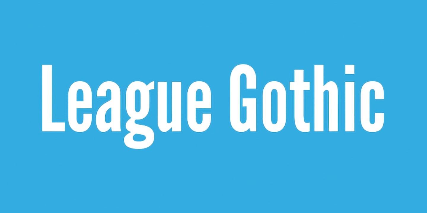 League Gothic font family