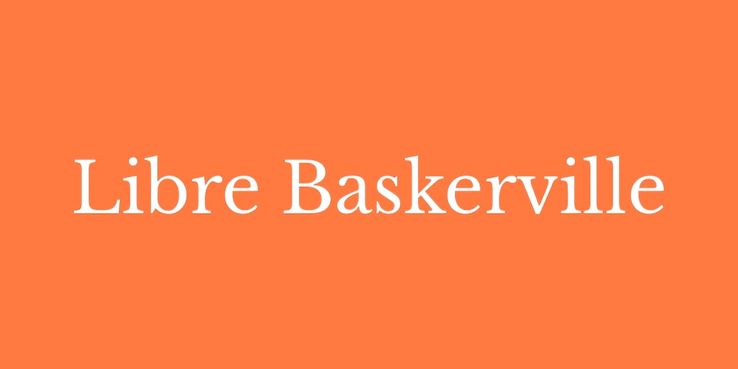 Libre Baskerville font family