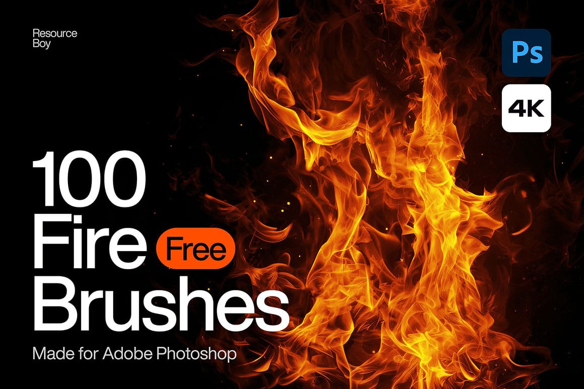 Download 100 Free Fire Photoshop Brushes