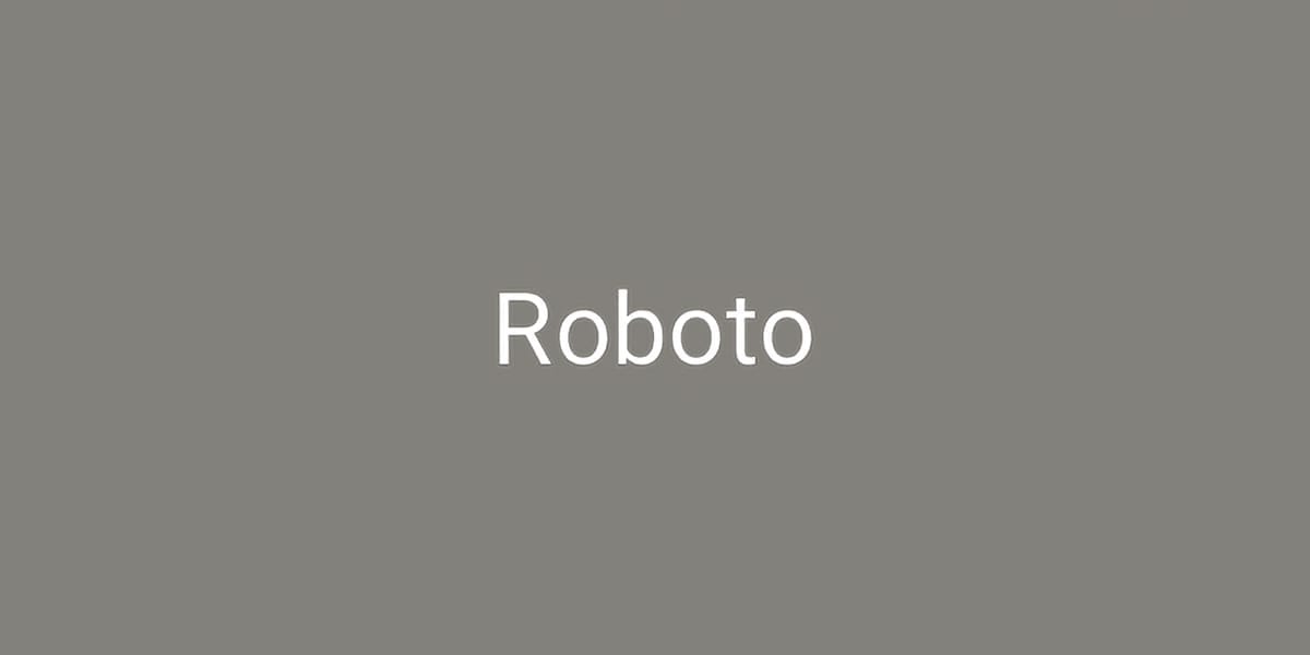 Roboto font family