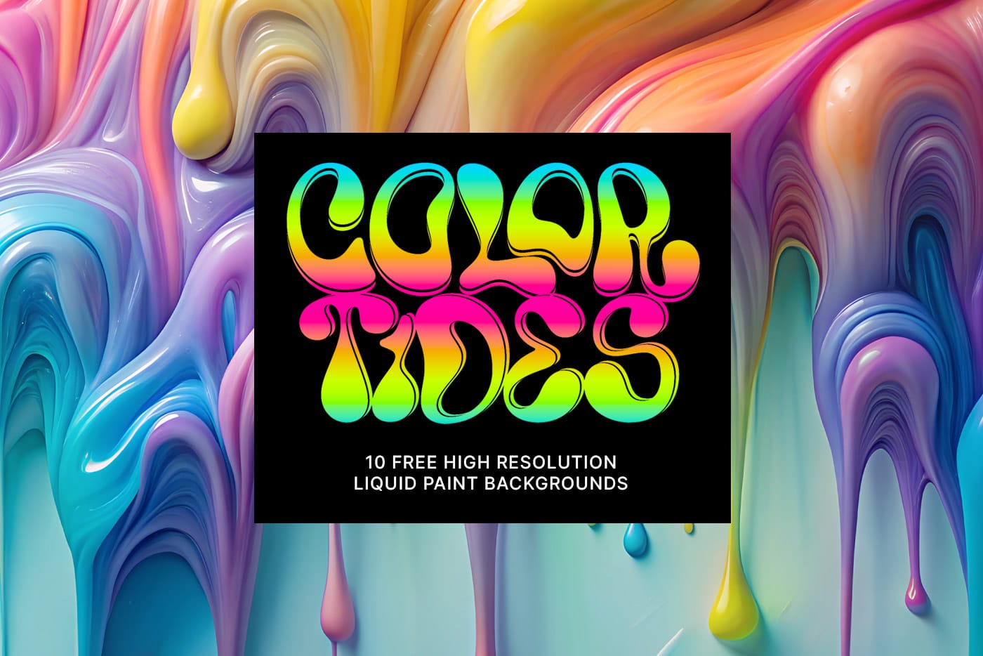 Color Tides: 10 Free Liquid Paint High-Resolution Backgrounds