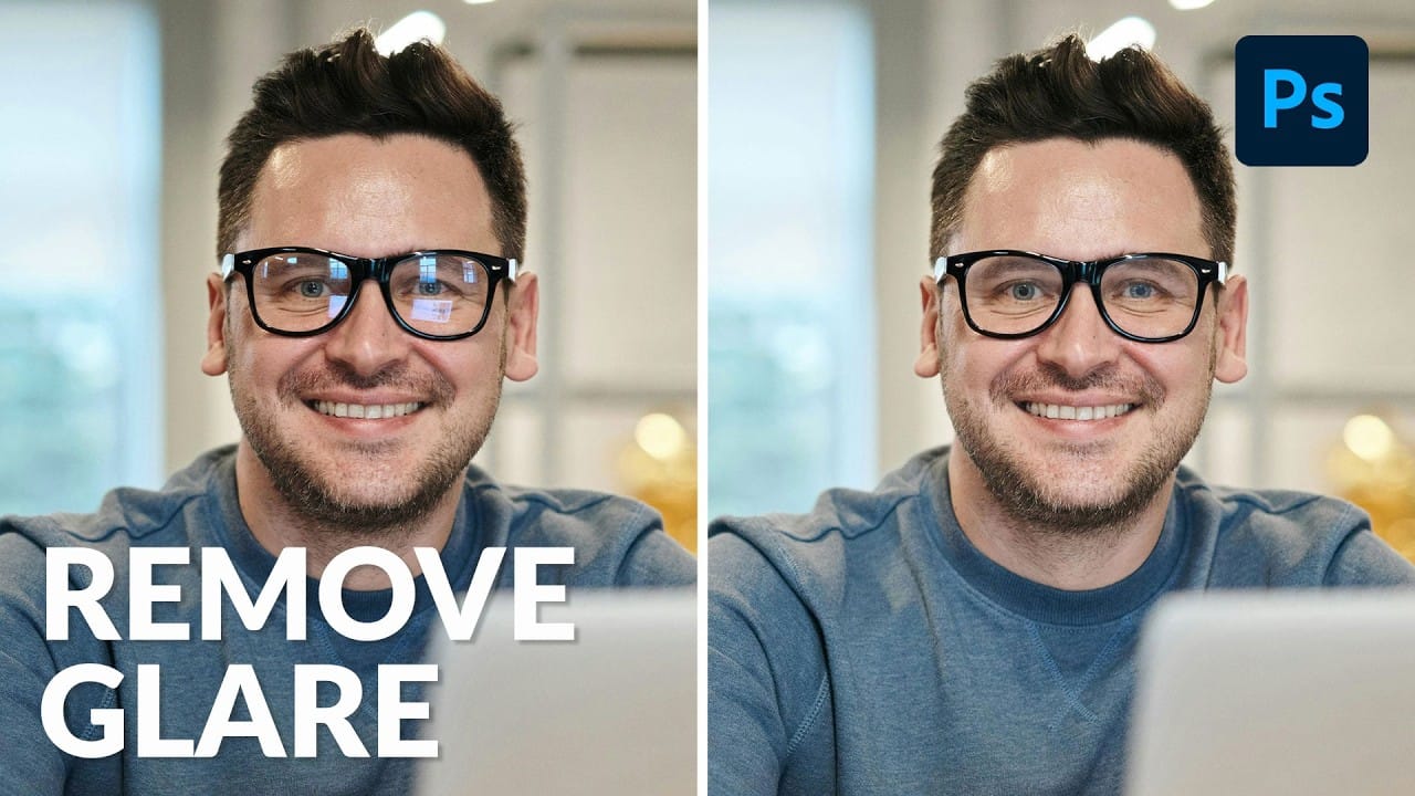 How to Professionally Remove Glare from Eyeglasses in Photoshop