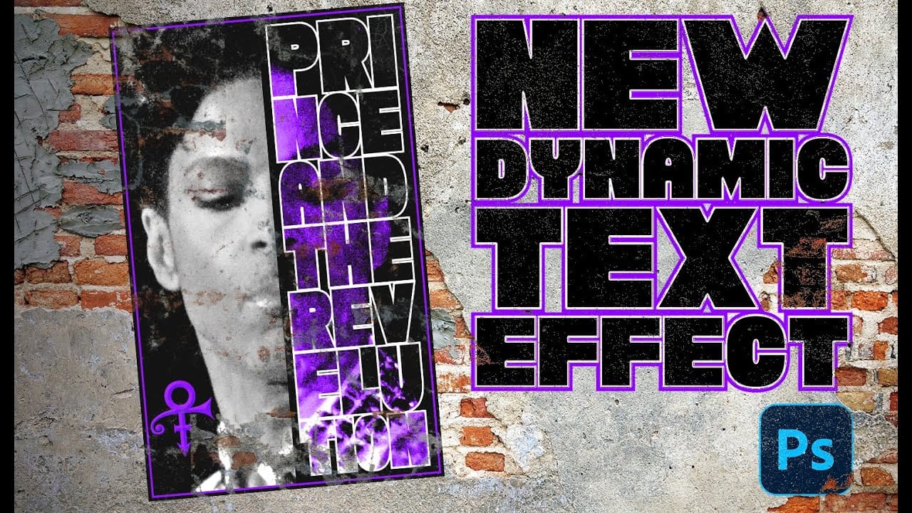 Create a Prince Poster Using Photoshop's Dynamic Text Feature