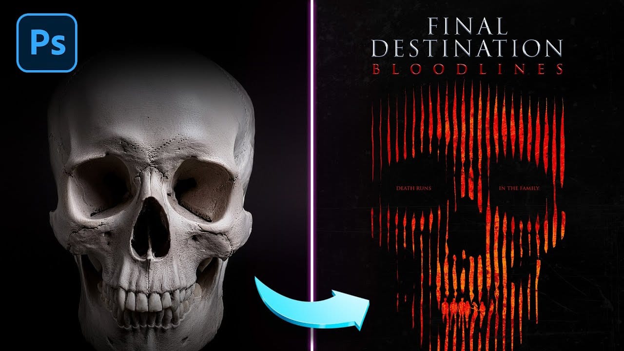 How to Create a Final Destination Movie Poster Effect Using Hard Mix Blend Mode in Photoshop