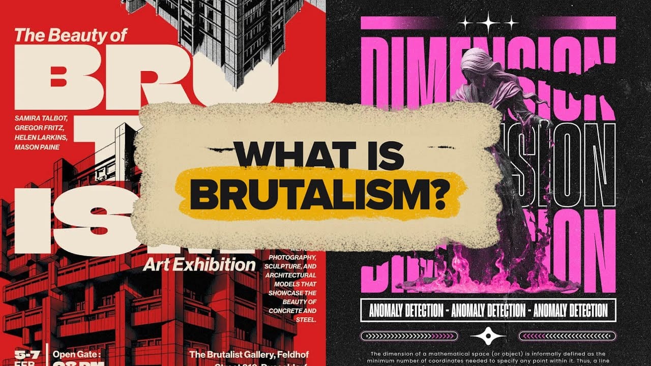 Understanding Brutalist Graphic Design: Principles, Techniques, and Applications