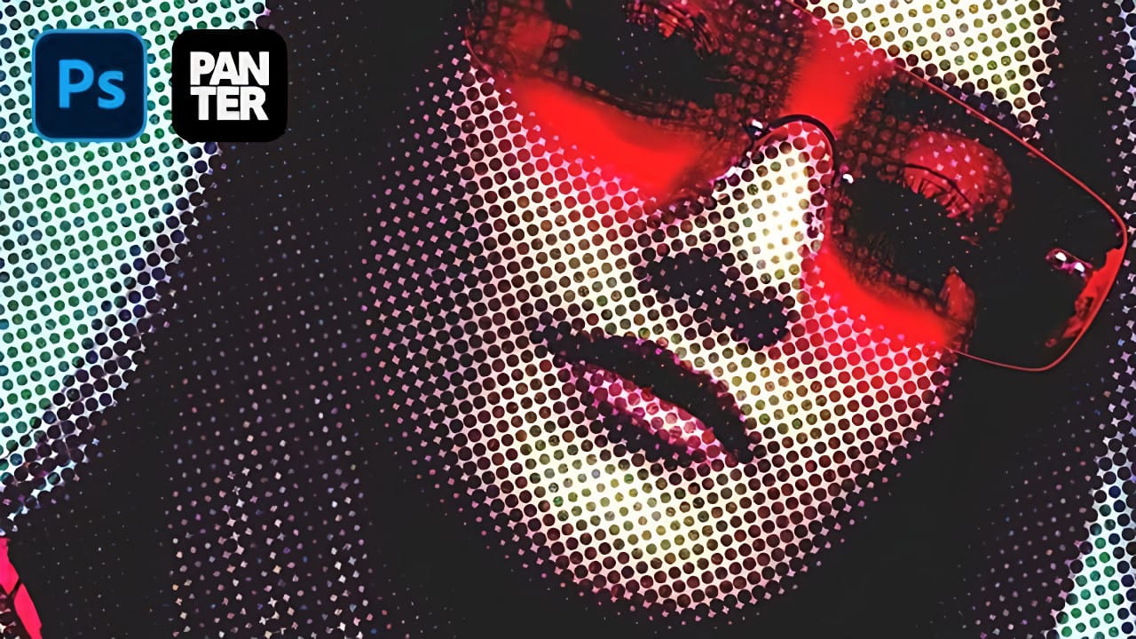 Create Grungy Retro Halftone Effect in Photoshop