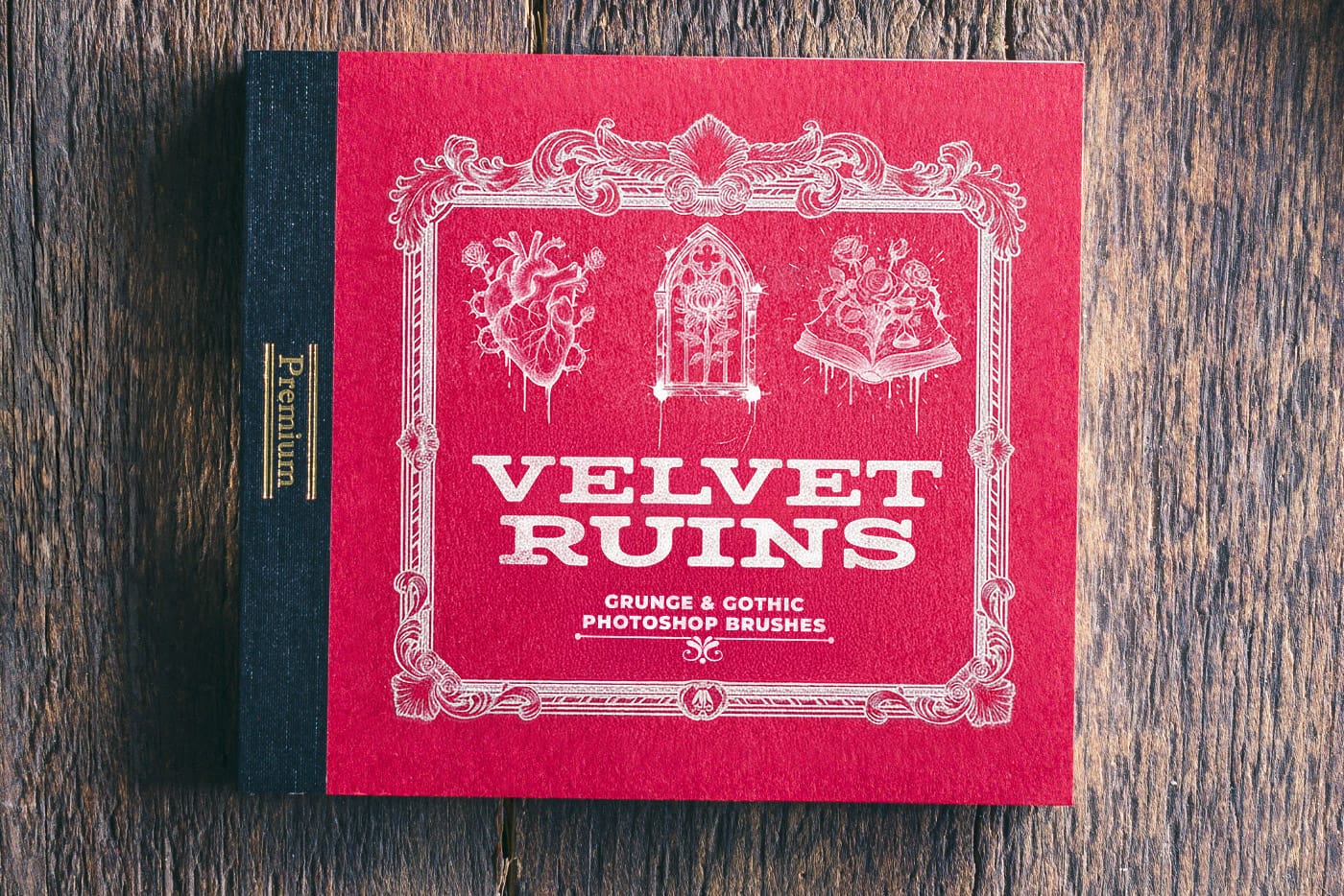 Velvet Ruins: 23 Gothic & Grunge Free Stamp Brushes for Photoshop
