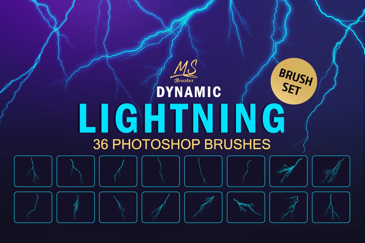 Lightning Photoshop Brushes