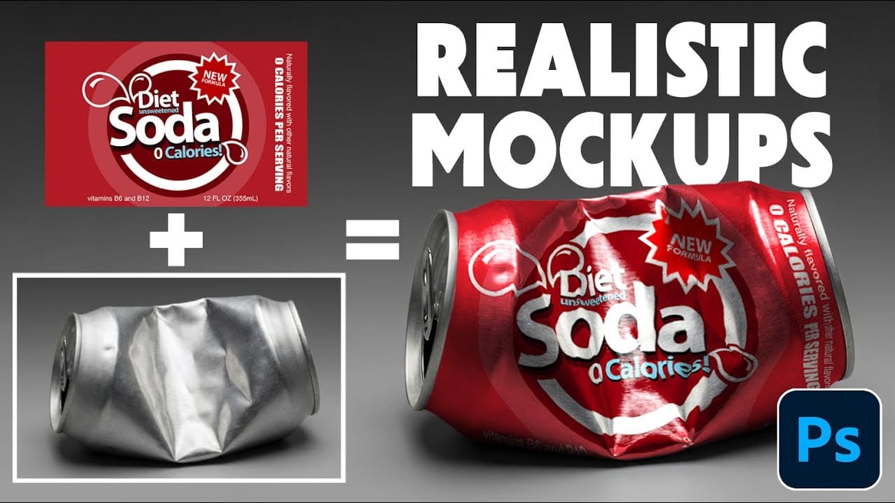 How to Wrap Designs Around Complex Objects Using Displacement Maps in Photoshop