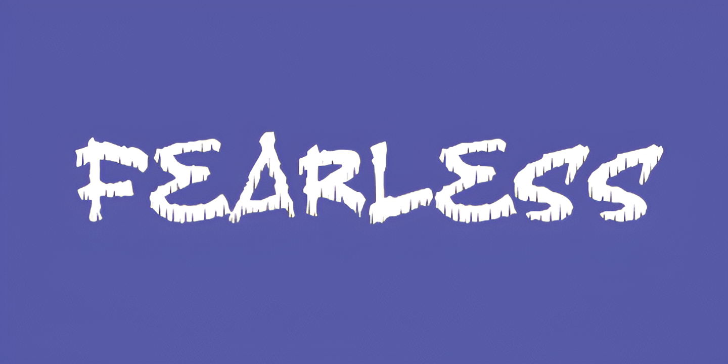 Fearless font family