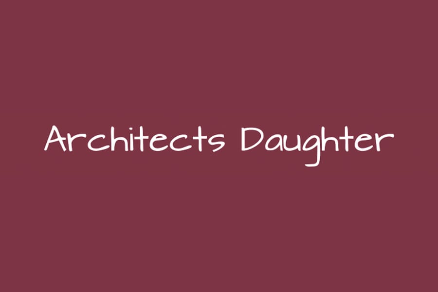 Architects Daughter font family