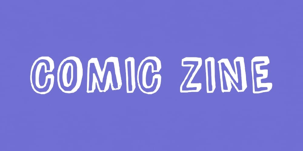 Comic Zine font family