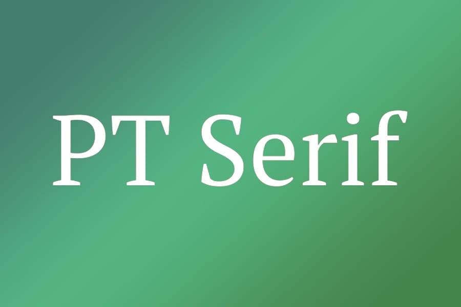 PT Serif font family