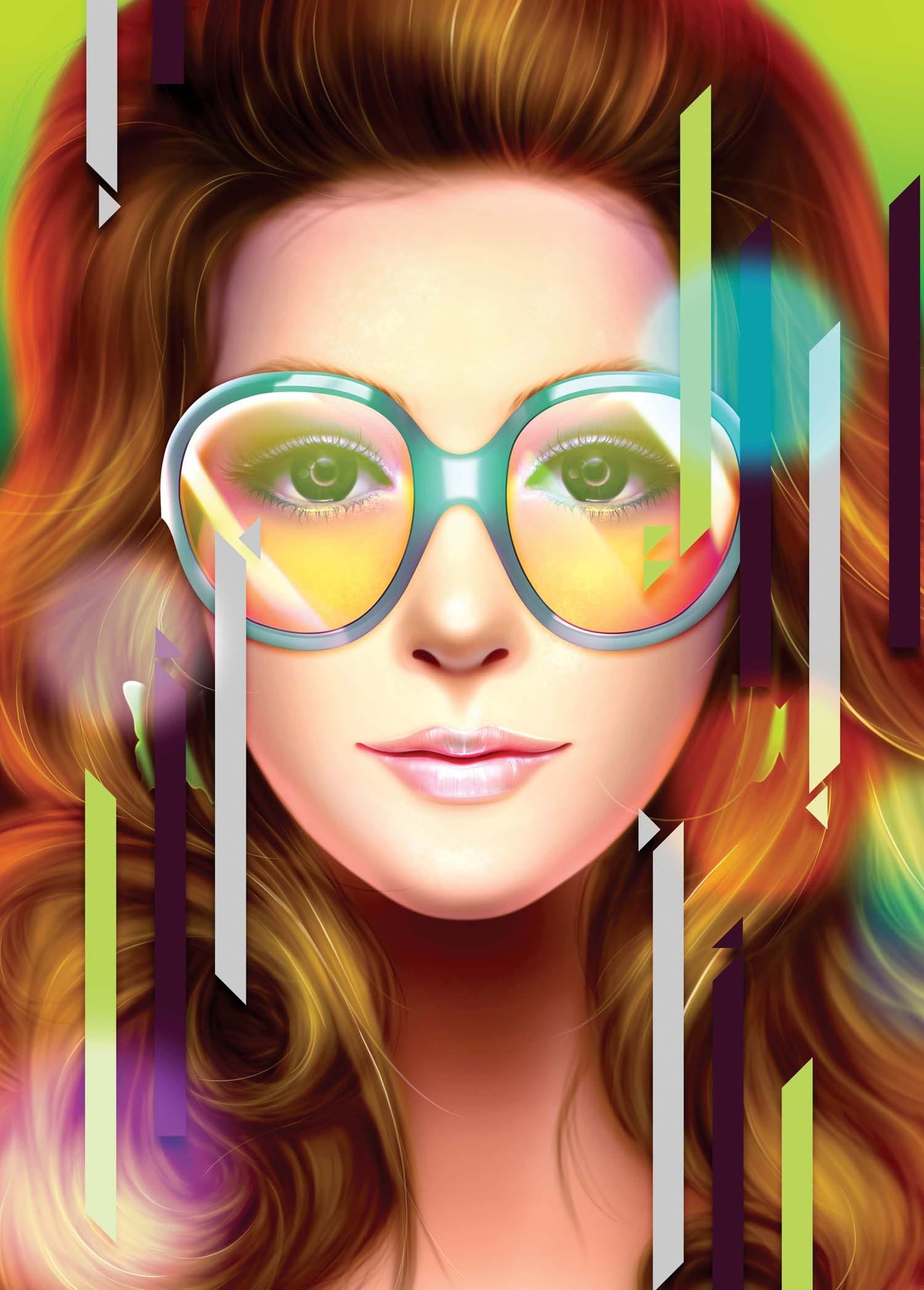 Create an 80s style airbrush illustration in Photoshop