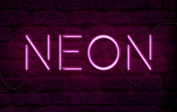 How to create a bright realistic neon text effect in Photoshop