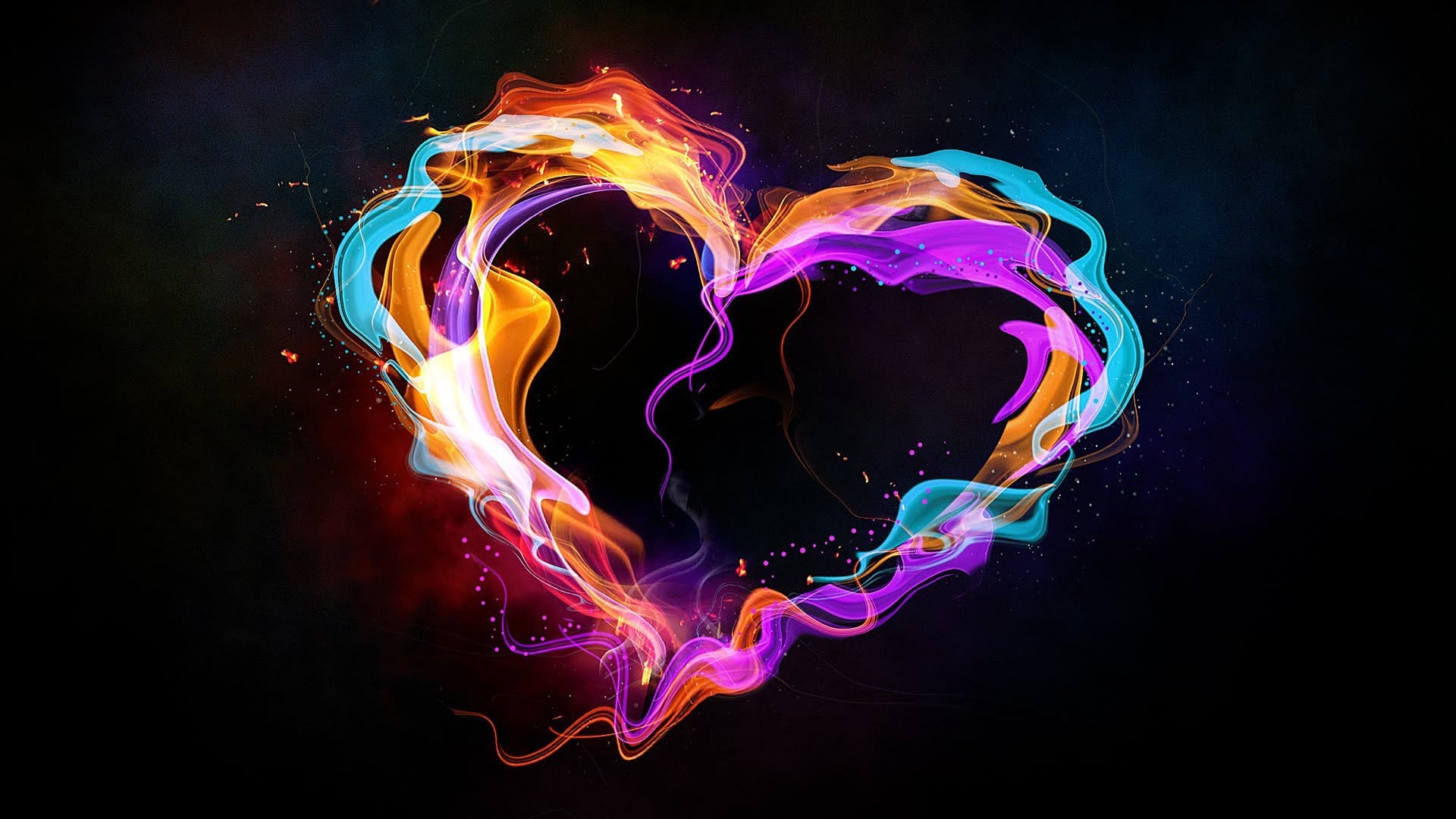 Create an abstract style colorful heart in Photoshop