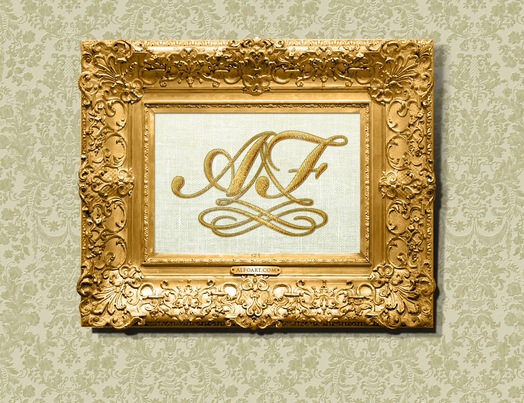 Create an antique golden frame in Photoshop