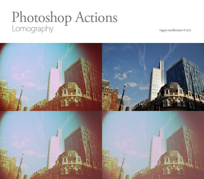 Lomography Photoshop Actions