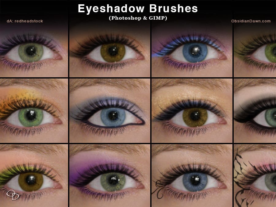 Eyeshadow Photoshop Brushes