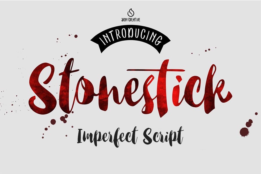 Download Stonestick Free Brushscript Font