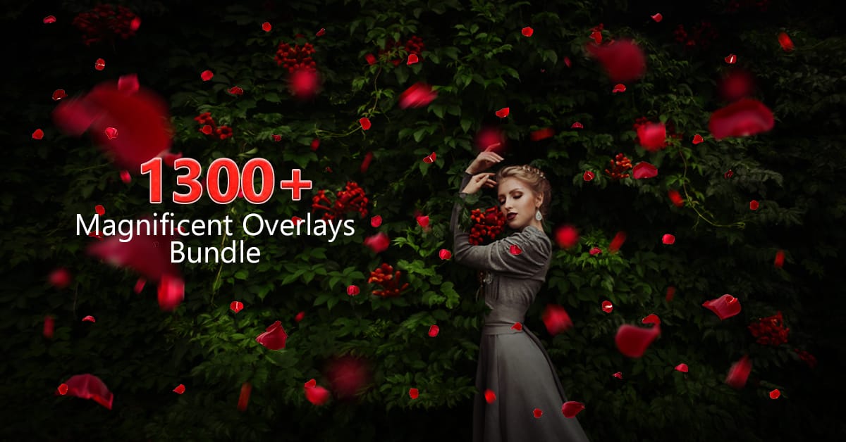 The Fantastic 1300+ Premium Photoshop Overlays Bundle by PhotoWhoa