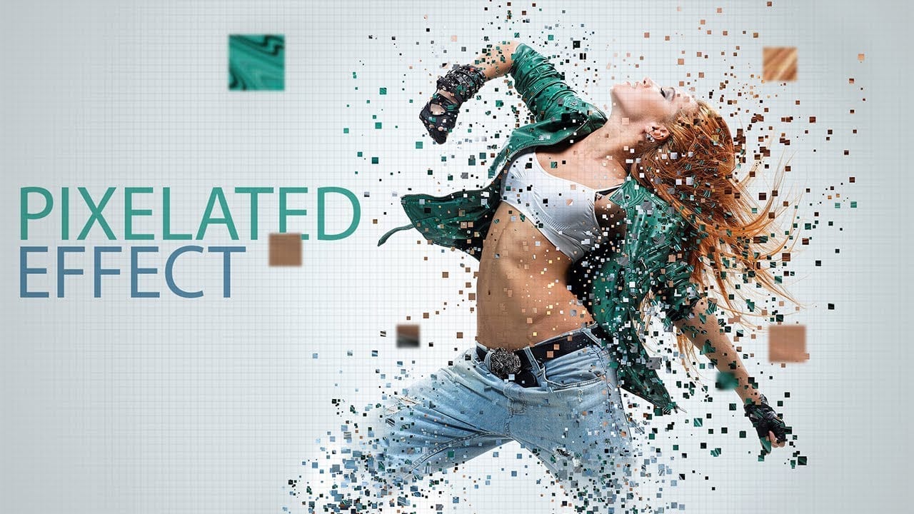 Create a pixelated dispersion effect in Photoshop