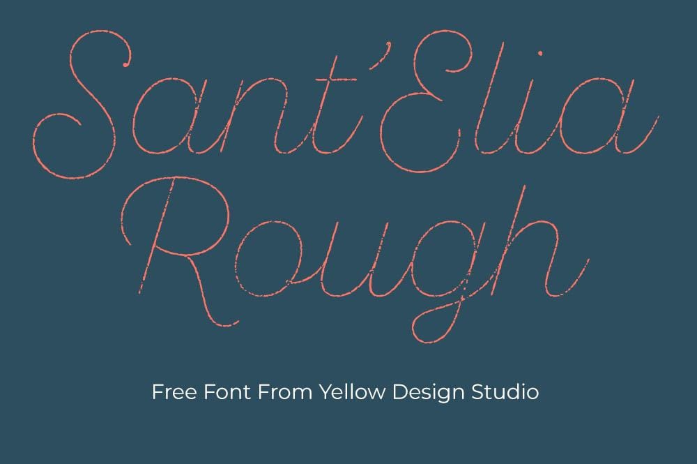 Sant Elia Rough Line Free Font