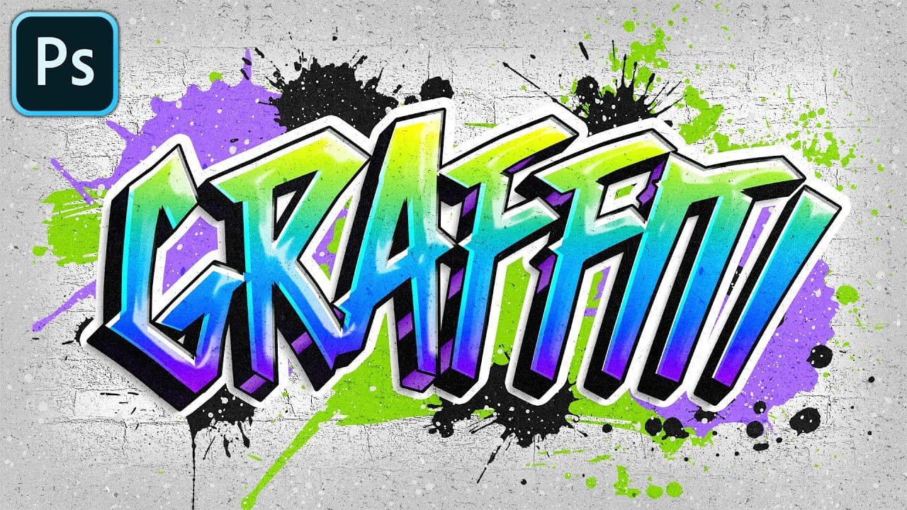 Colorful Graffiti Text Effect in Photoshop