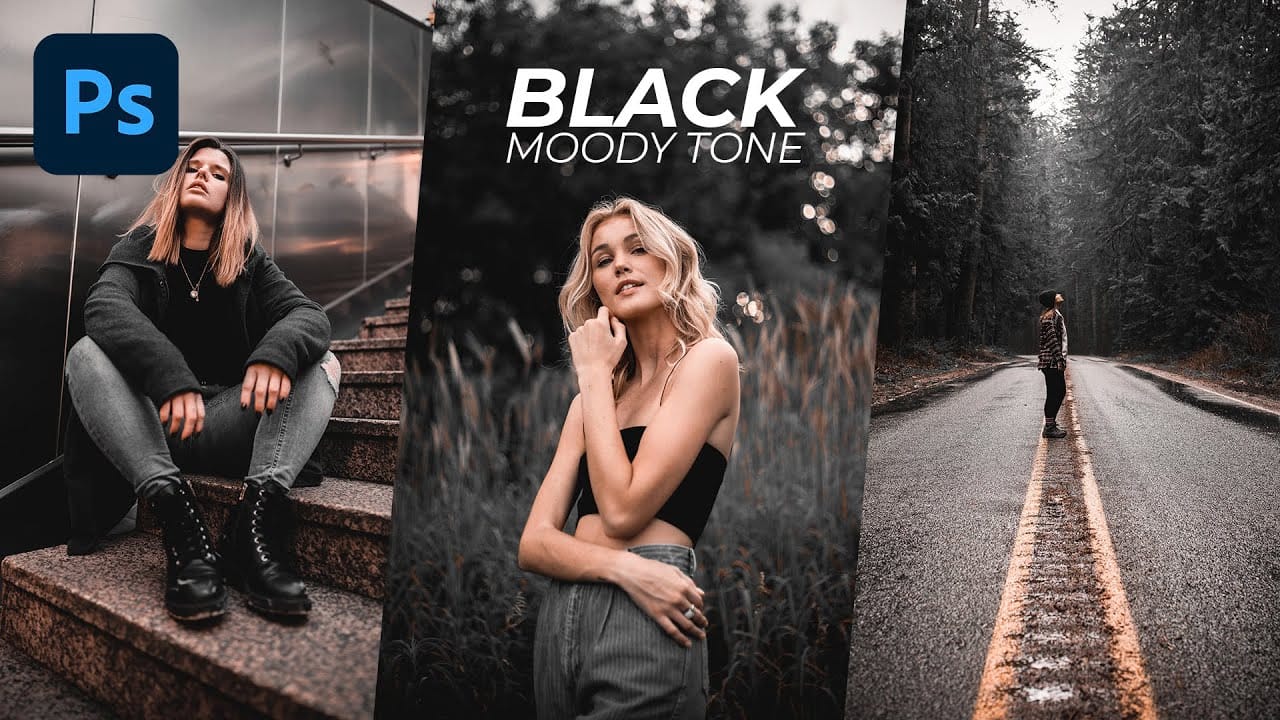 Black Moody Color Grading in Photoshop