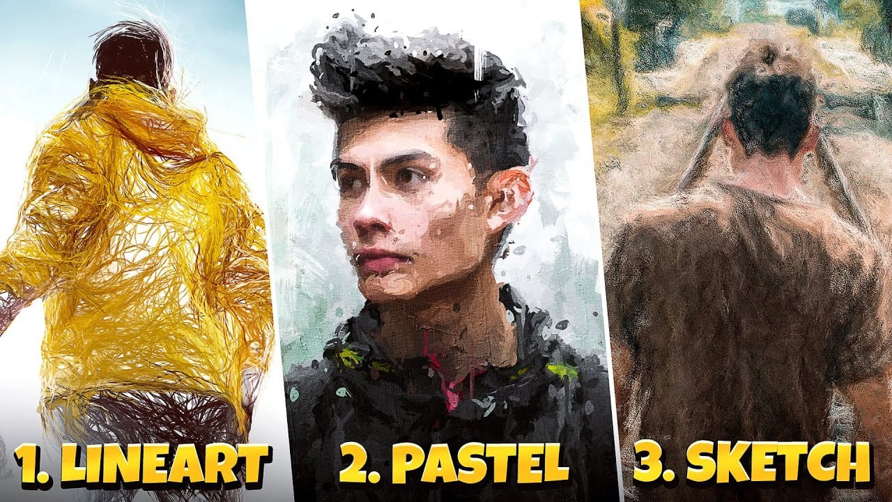 3 Digital Painting Effects With One Tool in Photoshop