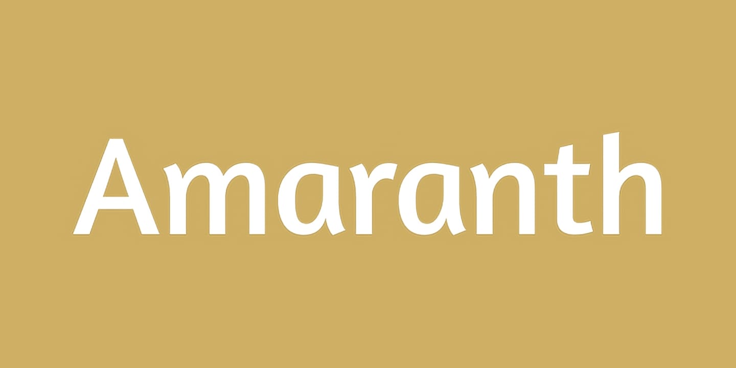 Amaranth font family