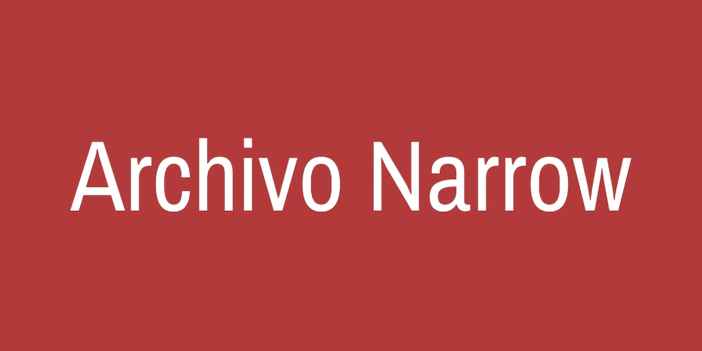 Archivo Narrow font family