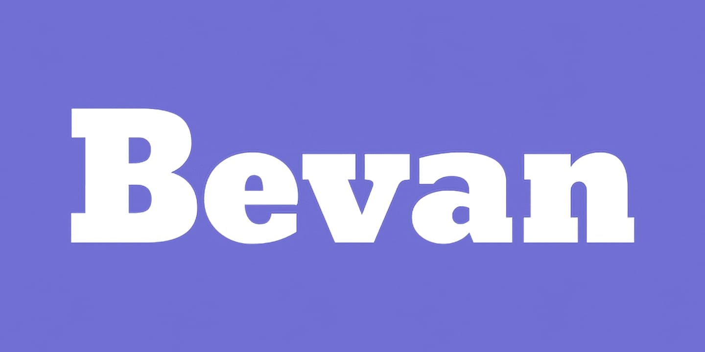 Bevan font family