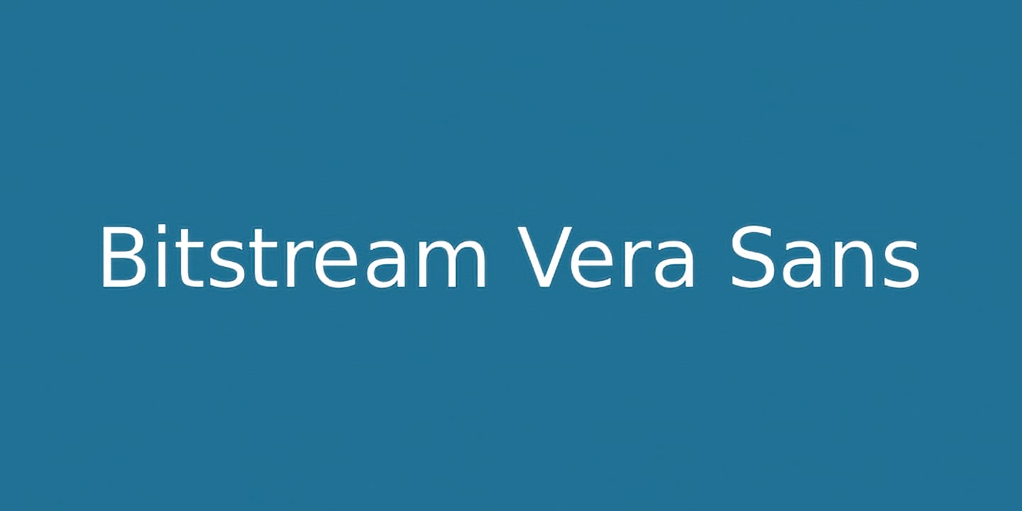 Bitstream Vera Sans font family