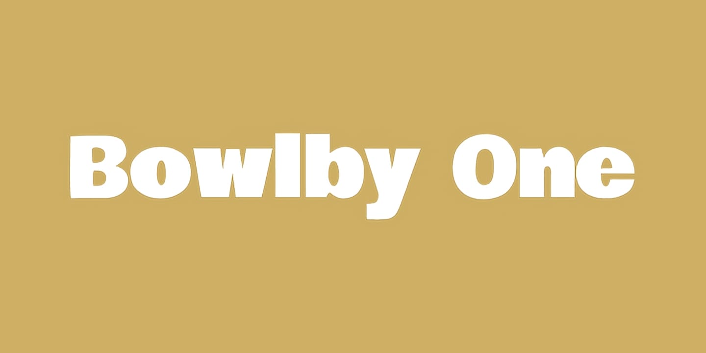 Bowlby One font family