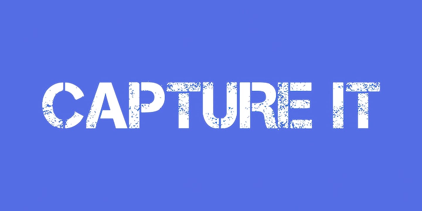 Capture it font family