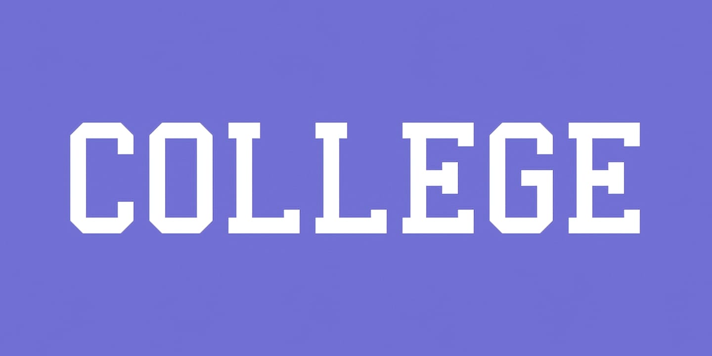 College font family