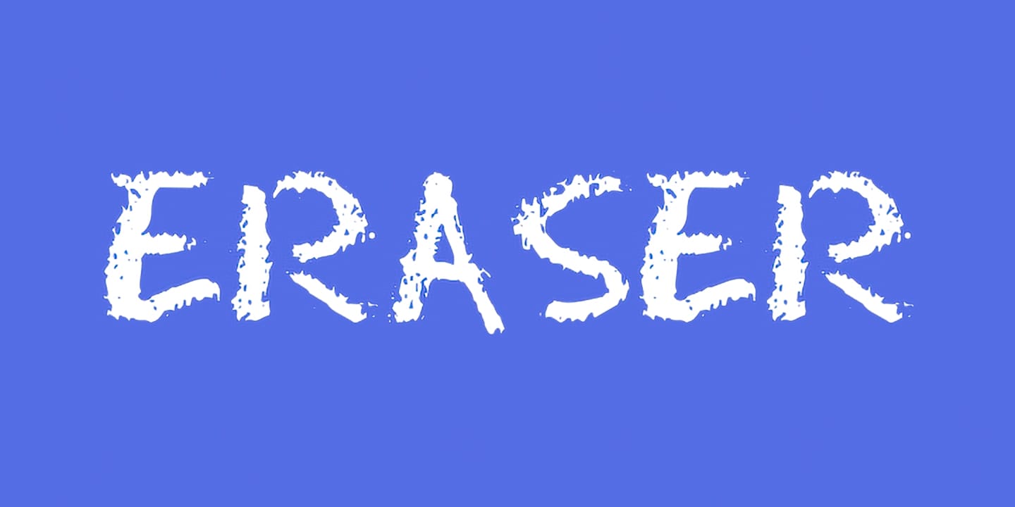 Eraser font family