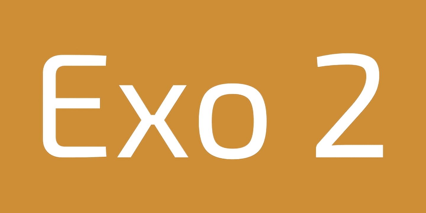 Exo 2 font family