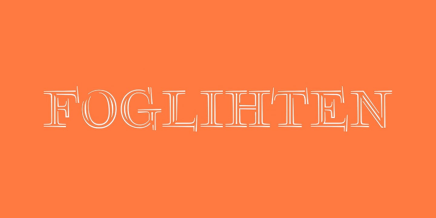 Foglihten font family